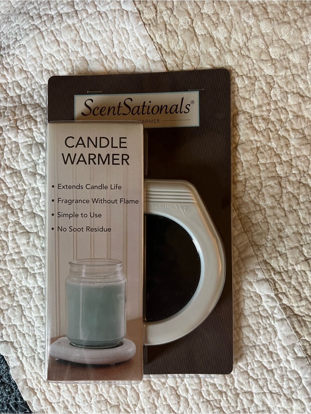 ScentSational White Candle Warmer - Fragrance Without Flame